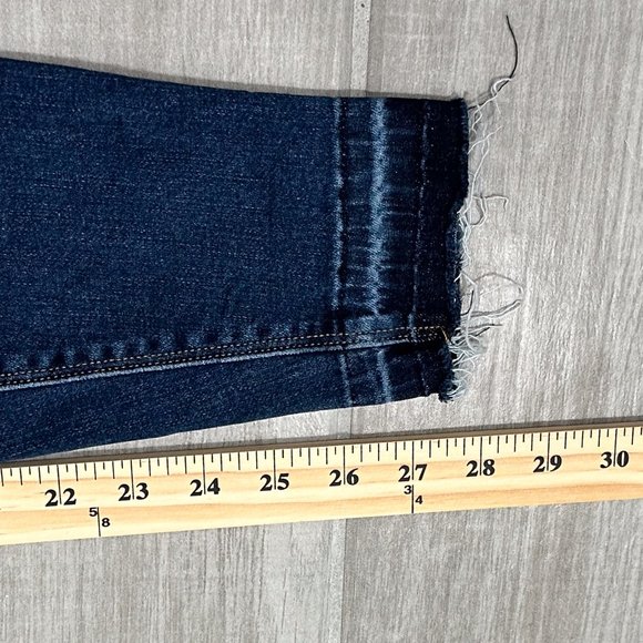 Spanx Distressed Ankle Skinny Jeans in Medium Wash Denim Women’s Size M - Picture 13 of 15